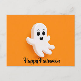 Tarjeta de felicitación de calabaza de Halloween e