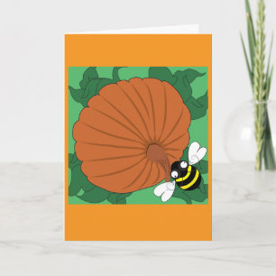 Tarjeta de Felicitación de Calabaza (Dulzura y Luz