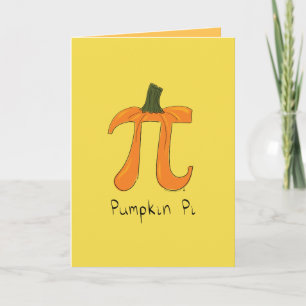 Tarjeta de felicitación de calabaza para i