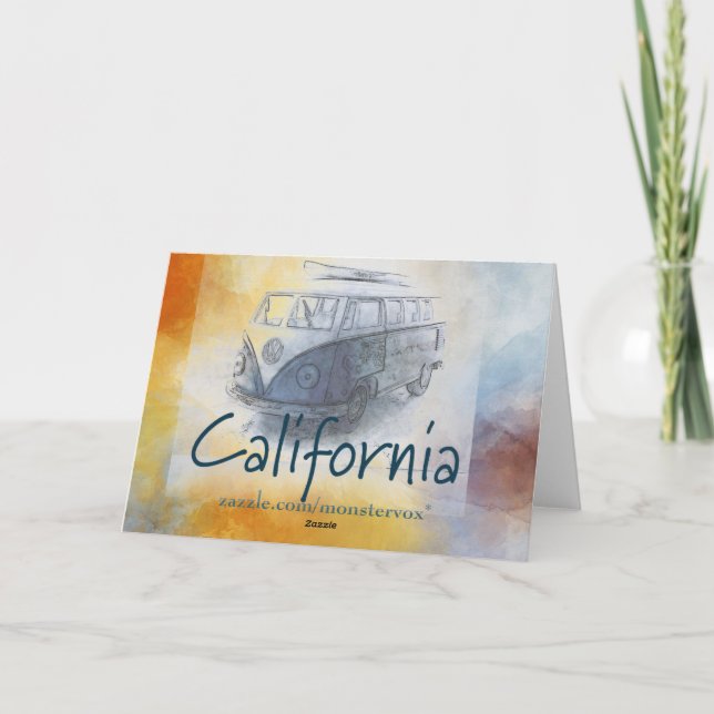 Tarjeta de felicitación de California (Reverso)