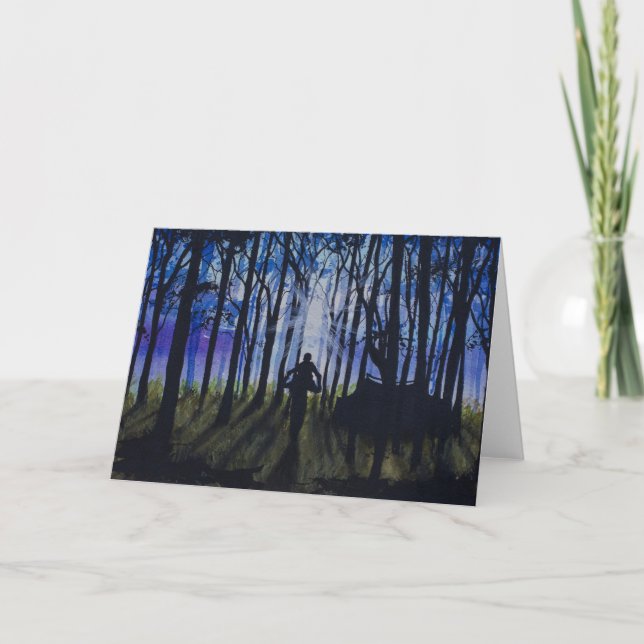 Tarjeta de felicitación de camping (Anverso)