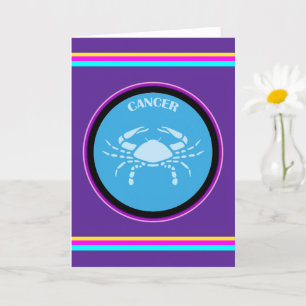 Tarjeta de felicitación de Cáncer