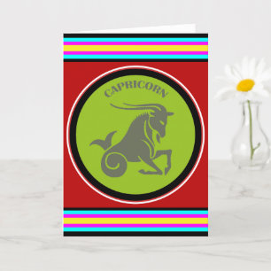 Tarjeta de Felicitación de Capricornio