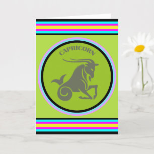 Tarjeta de Felicitación de Capricornio