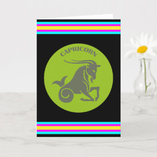 Tarjeta de felicitación de Capricornio