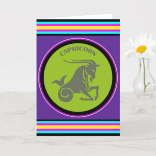 Tarjeta de Felicitación de Capricornio
