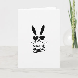 Tarjeta de Felicitación de Cara de Conejo Genial