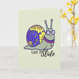 Tarjeta de Felicitación de Caracol Mono – Capricho