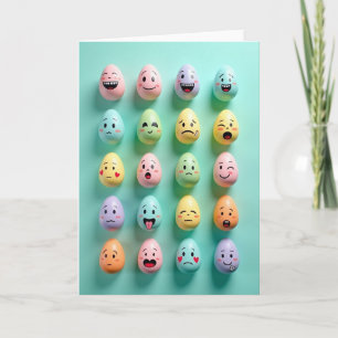 Tarjeta de Felicitación de Caras Divertidas