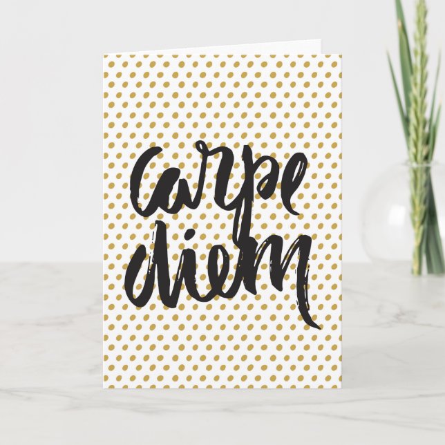 Tarjeta de felicitación de Carpe Diem (Anverso)