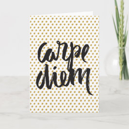 Tarjeta de felicitación de Carpe Diem
