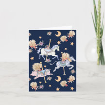 Tarjeta de felicitación de carrusel