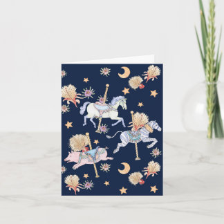 Tarjeta de felicitación de carrusel