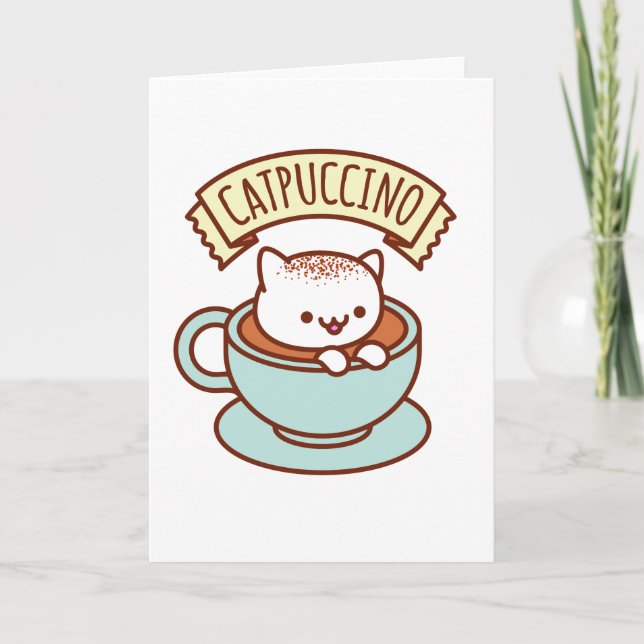 Tarjeta de felicitación de CATPUCCINO (Anverso)