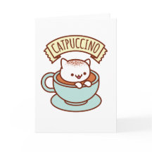 Tarjeta de felicitación de CATPUCCINO