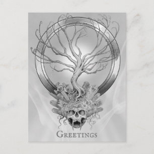 Tarjeta de felicitación de cementerio de cuna de m