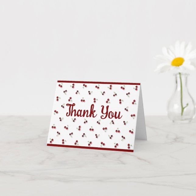 Tarjeta de felicitación de cerezas (Planta pequeña)