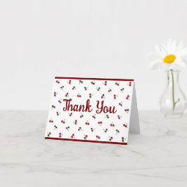 Tarjeta de felicitación de cerezas