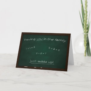 Tarjeta de felicitación de Chalkboard