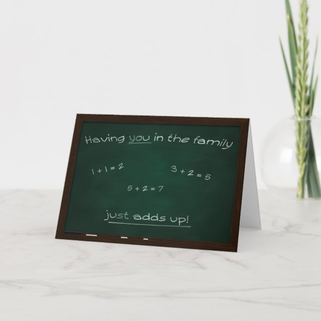 Tarjeta de felicitación de Chalkboard (Anverso)