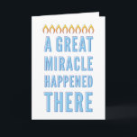 Tarjeta de felicitación de Chanukah<br><div class="desc">Una magnífica,  simple,  retro-moderna tarjeta Chanukah para cualquier destinatario con texto de personalizable en el interior.</div>