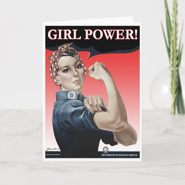 Tarjeta de felicitación de chica (Anverso)