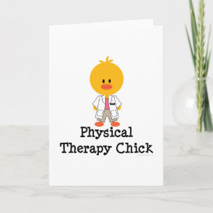 Tarjeta de felicitación de Chick con Terapia Físic
