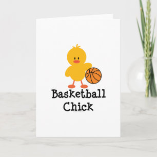 Tarjeta de felicitación de Chick de Baloncesto
