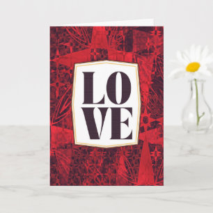 Tarjeta de Felicitación de Chocolate Romántico ROJ