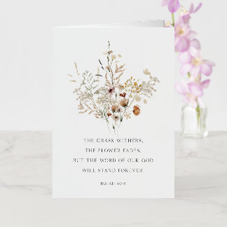 Tarjeta de felicitación de Christian Floral Art Is