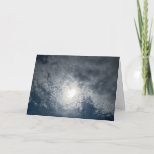 Tarjeta de Felicitación de Cielo Hermoso Plegada
