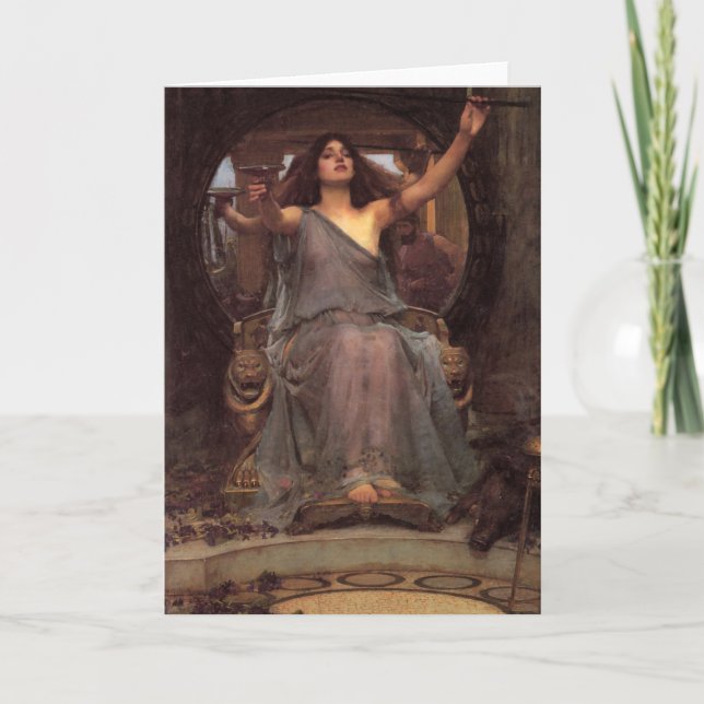 Tarjeta de felicitación de Circe del Waterhouse (Anverso)