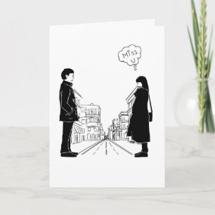 Tarjeta de felicitación de cita favorita de histor