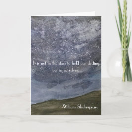 Tarjeta de felicitación de citas de Shakespeare