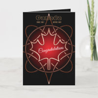 Tarjeta de Felicitación de Ciudadanía Canadiense