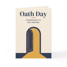 Tarjeta de Felicitación de Ciudadanía para el Día 