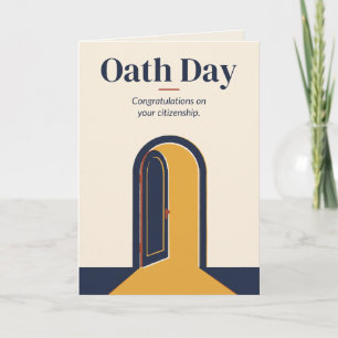 Tarjeta de Felicitación de Ciudadanía para el Día