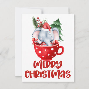 Tarjeta de felicitación de clipart de Navidad en u