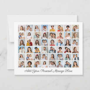Tarjeta de felicitación de collage de 48 fotos Agr