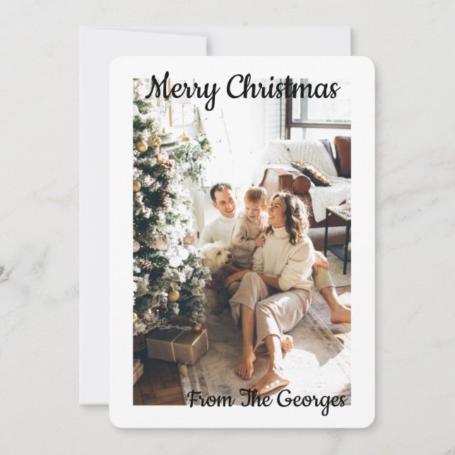 TARJETA DE FELICITACIÓN DE COLLAJE DE NAVIDAD (Anverso)