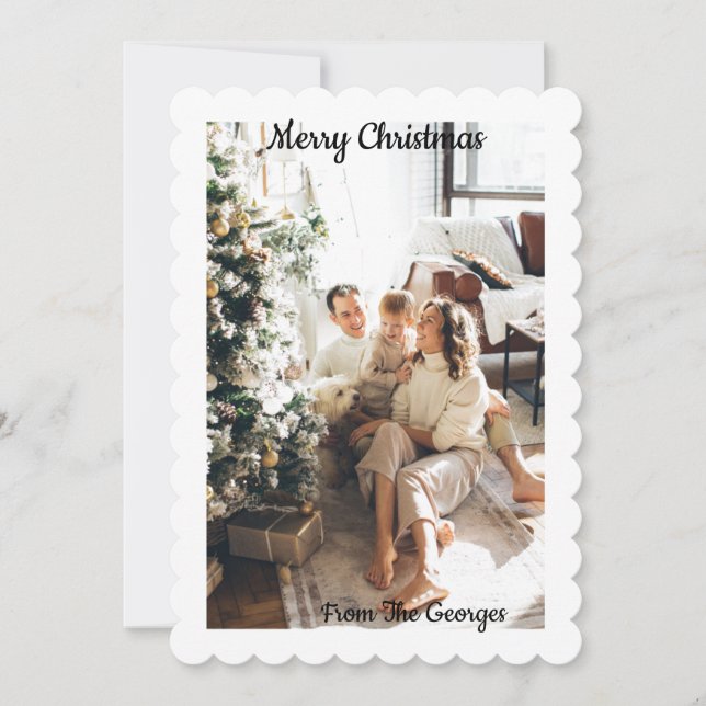 TARJETA DE FELICITACIÓN DE COLLAJE DE NAVIDAD (Anverso)