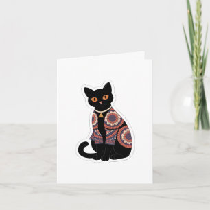 Tarjeta de felicitación de collar de campana de ga