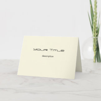 Tarjeta de felicitación de color crema/papel básic