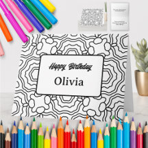 Tarjeta de felicitación de color personalizada (08