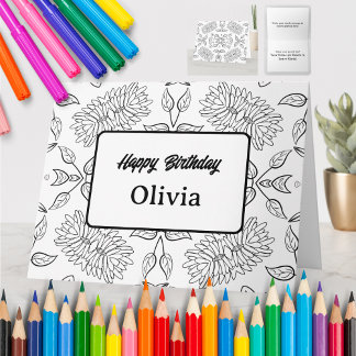 Tarjeta de felicitación de color personalizada (49