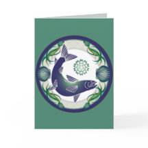 Tarjeta de felicitación de color salmón