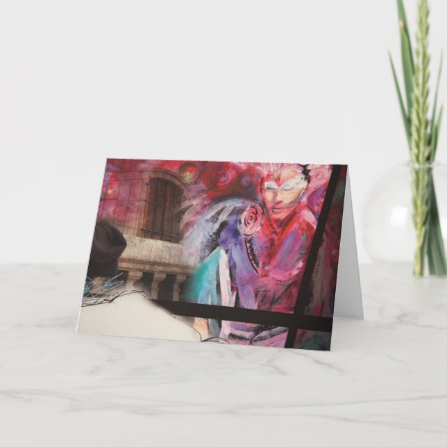 Tarjeta de felicitación de colores (Anverso)