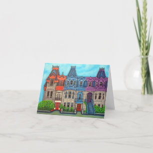 Tarjeta de felicitación de colores de Montreal