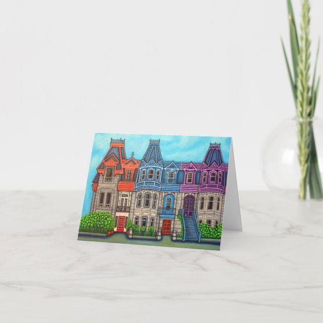 Tarjeta de felicitación de colores de Montreal (Anverso)