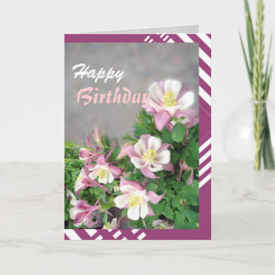 Tarjeta de felicitación de Columbines